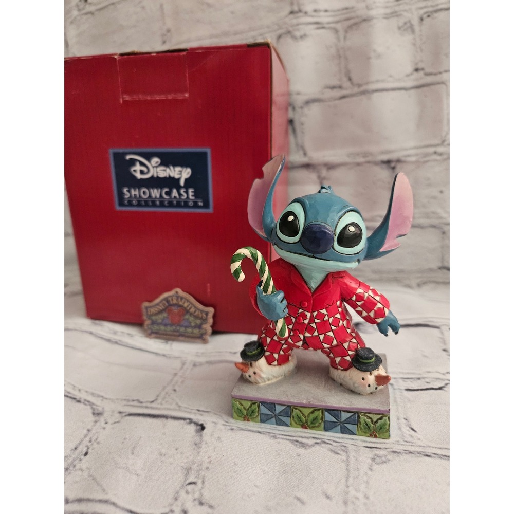 Disney Traditions Jim Shore Christmas Morning Stitch Figurine Lilo & Stitch